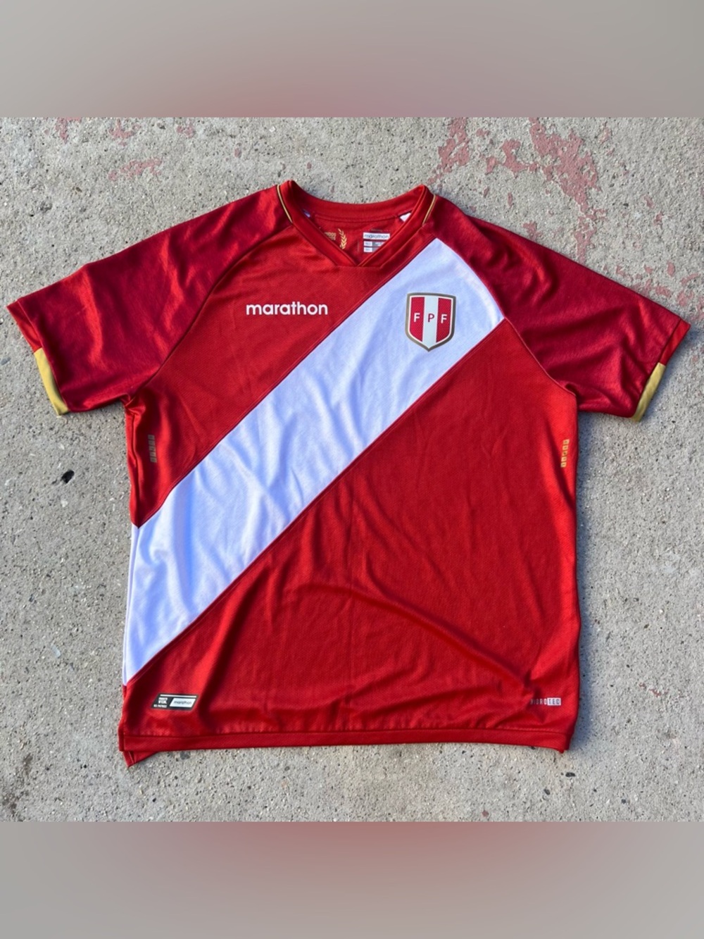 Peru Marathon 2020-2022 Away Soccer Jersey  Sz XL